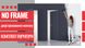 Двері прихованого монтажу NF Inside з чорним алюмінієвим торцем, 2010х600 мм, грунтовані NF-prime-inside-al-black-2010x600-left фото 2 — Магазин дверей SuperDveri