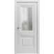 Межкомнатная дверь Grand Lux 7 полустекло, полотно 2000х600 мм, белый матовый Lux7-glass-2000х600 white mat фото 1 — Магазин дверей SuperDveri