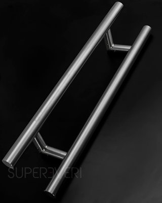 Ручка-скоба ВН-104, 1000 мм, Ø32х1,2мм, під кутом 45, нержавіюча сталь, сатин ВН-104-1000-1-satin фото — Магазин дверей SuperDveri