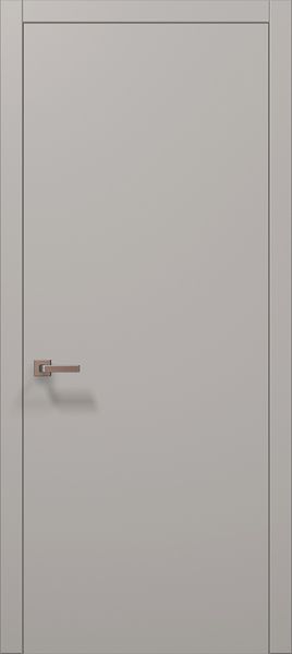 Міжкімнатні двері Папа Карло PLATO-01с, полотно 2000х610 мм, колір Світло-сірий супермат PLATO-01с-2000х610-light-gray фото — Магазин дверей SuperDveri
