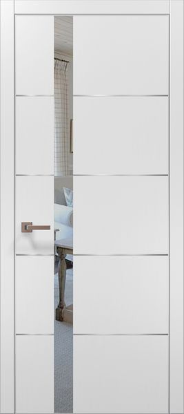 Міжкімнатні двері Папа Карло PL-12, полотно 2000х610 мм, колір Білий матовий PL-12-2000х610-white-mat фото — Магазин дверей SuperDveri