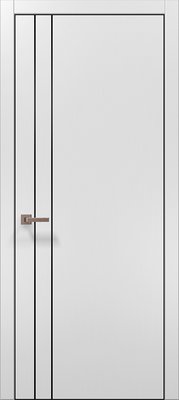 Межкомнатные двери Папа Карло PL-24, полотно 2000х610 мм, цвет Белый матовый PL-24-2000х610-white-mat фото — Магазин дверей SuperDveri