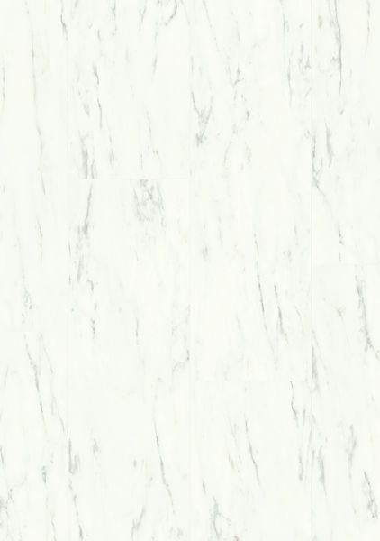 Вініл QUICK STEP Ambiente Glue Plus Білий каррарський мармур AMGP40136 фото — Магазин дверей SuperDveri