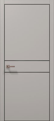 Міжкімнатні двері Папа Карло PL-07, полотно 2000х610 мм, колір Світло-сірий супермат PL-07-2000х610-light-grey фото — Магазин дверей SuperDveri