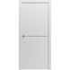 Міжкімнатні двері Grand Paint 7 нержавіюча сталь, полотно 2000х600 мм, білий матовий АКР Paint7 stainless-2000х600 white mat фото 1 — Магазин дверей SuperDveri