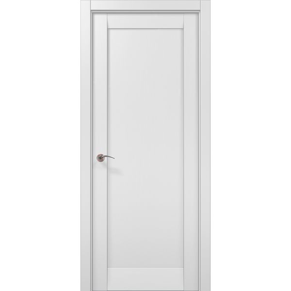 Міжкімнатні двері Папа Карло Millenium ML-00Fc, полотно 2000х610 мм, колір Білий матовий ML-00Fc-2000х610-white-mat фото — Магазин дверей SuperDveri