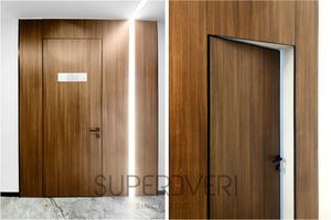 Двери скрытого монтажа в новом офисе застройщика "Интергал Буд" фото — Магазин дверей SuperDveri