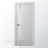 Межкомнатная дверь Status Doors ULTRA Glass Satin, полотно 2000х600 мм, цвет Ral 9003 ULTRA Glass Satin-2000х600-ral9003 фото &mdash; Магазин дверей SuperDveri