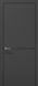 Міжкімнатні двері Папа Карло PL-21, полотно 2000х610 мм, колір Темно-сірий супермат PL-21-2000х610-dark-grey фото — Магазин дверей SuperDveri