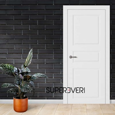 Міжкімнатні двері Омега Ніцца ПГ, полотно 2000х600 мм, колір біла емаль nicca-amore-2000х600-white фото — Магазин дверей SuperDveri
