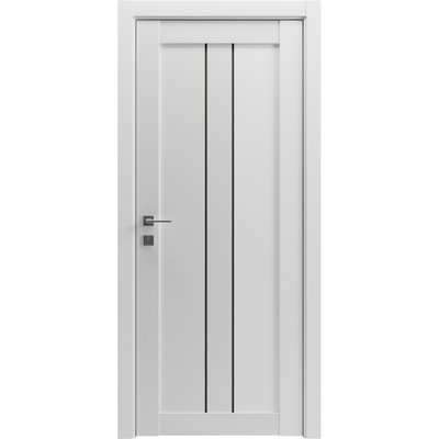 Міжкімнатні двері Grand Lux 1, полотно 2000х600 мм, білий матовий Lux1-2000х600 belyjmat фото — Магазин дверей SuperDveri