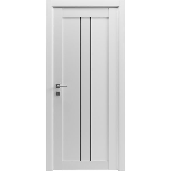 Межкомнатная дверь Grand Lux 1, полотно 2000х600 мм, белый матовый Lux1-2000х600 belyjmat фото — Магазин дверей SuperDveri
