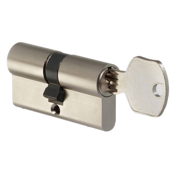 Циліндр TITAN K1 30-55 MN D 3FE A, ключ/ключ, нікель 000024203 фото — Магазин дверей SuperDveri