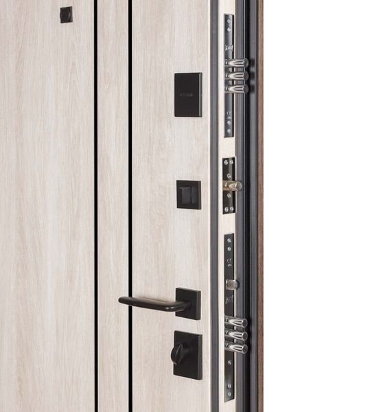 Дверь Булат В-83 (квадро) Kale мод.584/589, 850 Пр Дуб табак/Дуб немо лате 0118 - 850 Пр фото &mdash; Магазин дверей SuperDveri