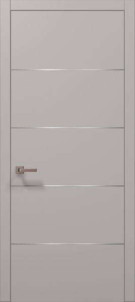 Міжкімнатні двері Папа Карло PLATO-02, полотно 2000х610 мм, колір Світло-сірий супермат PLATO-02-2000х610-light-gray фото — Магазин дверей SuperDveri