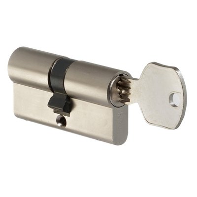 Циліндр TITAN K1 30-50 MN D 3FE A, ключ/ключ, нікель 000024202 фото — Магазин дверей SuperDveri