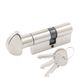 Цилиндр Cortellezzi 117F 30/30 мм, ключ/тумблер, никель матовый 52652 фото — Магазин дверей SuperDveri