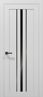 Міжкімнатні двері Папа Карло TETRA T-03 BLK, колір Альпійський білий, полотно 2000х610 мм T-03blk-2000х610-white фото — Магазин дверей SuperDveri