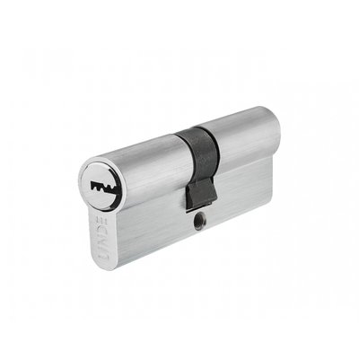 Цилиндр LINDE A6P 30/30 мм, ключ/ключ, матовый хром A6P30/30 MC фото — Магазин дверей SuperDveri