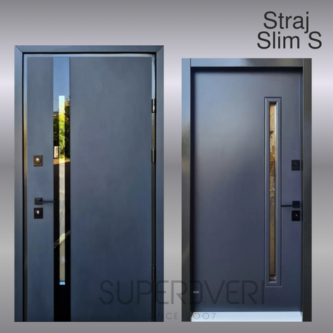 Двері Страж Proof Standart Mottura Slim S 870 Пр Антрацит Slim S ant 870 Пр фото &mdash; Магазин дверей SuperDveri