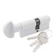 Цилиндр Cortellezzi Primo 116 30/30 мм, ключ/тумблер, белый 52655 фото — Магазин дверей SuperDveri