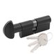 Цилиндр Cortellezzi 117F 40x30 ключ/тумблер, черный 52765 фото — Магазин дверей SuperDveri