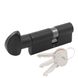 Цилиндр Cortellezzi 117F 30x40 ключ/тумблер, черный 52659 фото — Магазин дверей SuperDveri