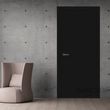 Межкомнатная дверь Brama 6.01, полотно 2000х600 мм, цвет черный матовый