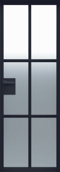 Стеклянная дверь Loft Line mod.Quadro 6, 770x2050 мм Quadro 6 Loft 770 фото — Магазин дверей SuperDveri