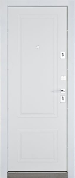 Вхідні двері Abwehr Ramina Grand 860 Пр бронзовий браш/білий супер мат 509 Ramina 860 Пр фото &mdash; Магазин дверей SuperDveri