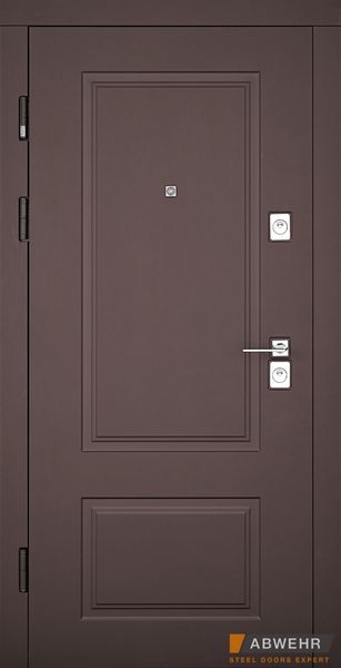 Вхідні двері Abwehr Ramina Grand 860 Пр бронзовий браш/білий супер мат 509 Ramina 860 Пр фото — Магазин дверей SuperDveri