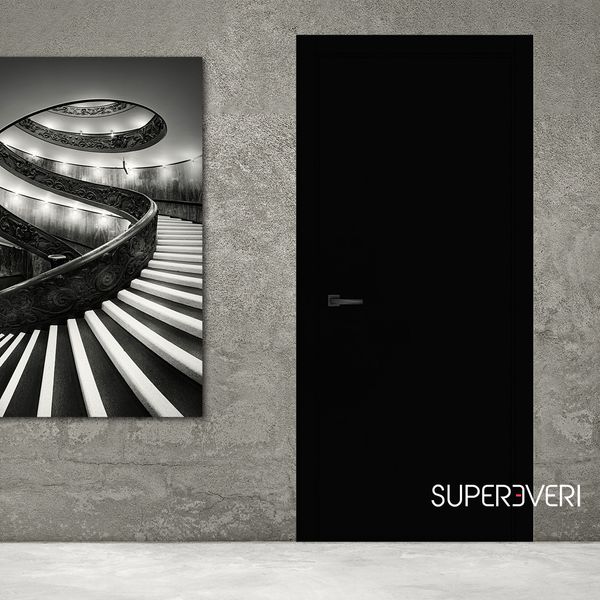 Межкомнатная дверь Brama 6.01, полотно 2000х600 мм, цвет черный матовый 6.01-2000х600-black фото — Магазин дверей SuperDveri