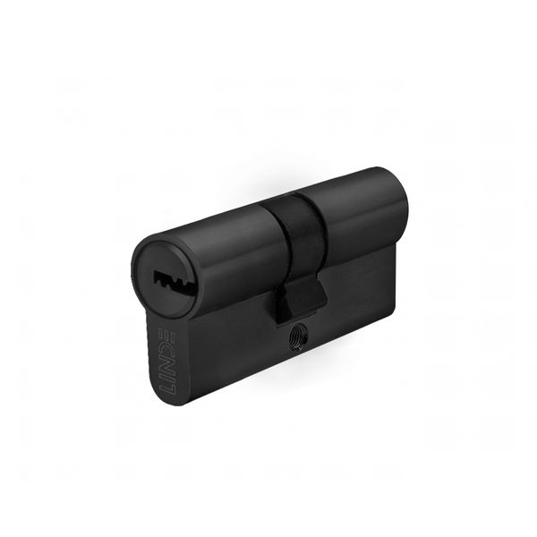 Циліндр LINDE A6P 25/25 мм, ключ/ключ, чорний A6P25/25 BLACK фото — Магазин дверей SuperDveri