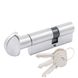 Циліндр Cortellezzi 117F 30/40 мм, ключ/тумблер, хром 52860 фото — Магазин дверей SuperDveri