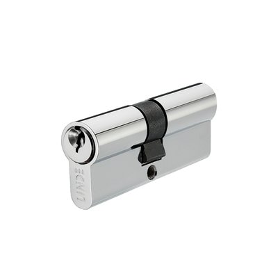 Цилиндр LINDE A5E 30/30 мм, ключ/ключ, полированный хром A5E30/30 CP фото — Магазин дверей SuperDveri