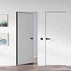 Двери скрытого монтажа Smart Invisible Inside с алюминиевым черным торцом, 2005х620 мм, грунтованные SI-Inside-AL-Black-2005-620-грунт фото — Магазин дверей SuperDveri