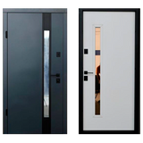 Вхідні двері Berez Smart Rio S 850 Пр антрацит сірий/білий атлас Smart Rio S 850 Пр фото — Магазин дверей SuperDveri