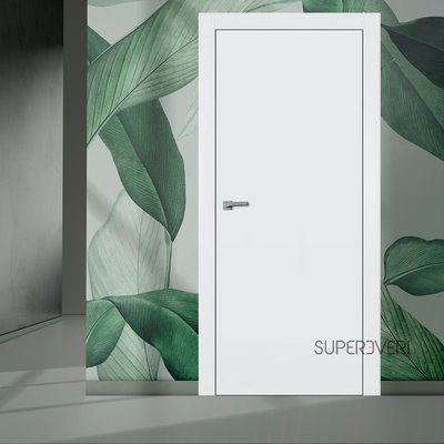Міжкімнатні двері Омега A-1, полотно 2000х600 мм, колір біла емаль A-1-art-vision-2000х600-white фото — Магазин дверей SuperDveri