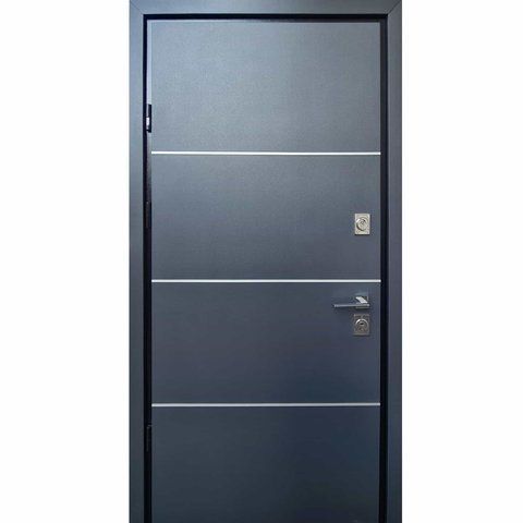 Двері Страж Proof Standart Mottura Giada D 870 Пр антрацит/білий Страж Proof Standart Mottura Giada D 870 Пр фото &mdash; Магазин дверей SuperDveri