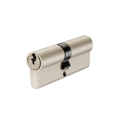 Цилиндр LINDE P6E30/30 мм, ключ/ключ, матовый никель P6E30/30 SN фото — Магазин дверей SuperDveri