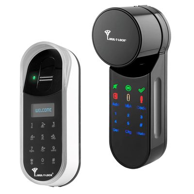 Электронный контроллер MUL-T-LOCK ENTR с Fingerprint черный (доступ по отпечатку пальца+код) MTL7000015296 фото — Магазин дверей SuperDveri