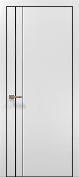 Міжкімнатні двері Папа Карло PL-24, полотно 2000х610 мм, колір Білий матовий PL-24-2000х610-white-mat фото — Магазин дверей SuperDveri