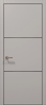 Міжкімнатні двері Папа Карло PL-23, полотно 2000х610 мм, колір Світло-сірий супермат PL-23-2000х610-light-grey фото — Магазин дверей SuperDveri