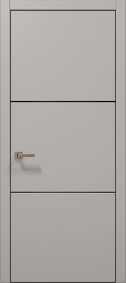 Межкомнатные двери Папа Карло PL-23, полотно 2000х610 мм, цвет Светло-серый супермат PL-23-2000х610-light-grey фото — Магазин дверей SuperDveri