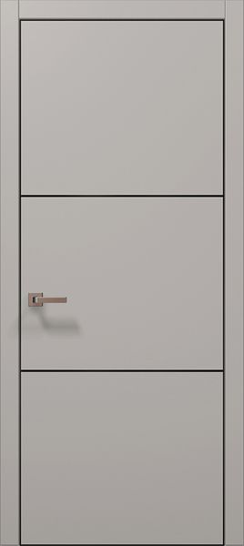 Межкомнатные двери Папа Карло PL-23, полотно 2000х610 мм, цвет Светло-серый супермат PL-23-2000х610-light-grey фото — Магазин дверей SuperDveri