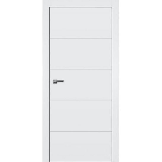 Межкомнатная дверь Омега F-5, полотно 2000х600 мм, цвет белая эмаль f-5-lines-2000х600-white фото — Магазин дверей SuperDveri