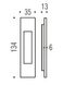 Ручка для раздвижных дверей Colombo ID 411 матовый хром 17832 фото 3 — Магазин дверей SuperDveri