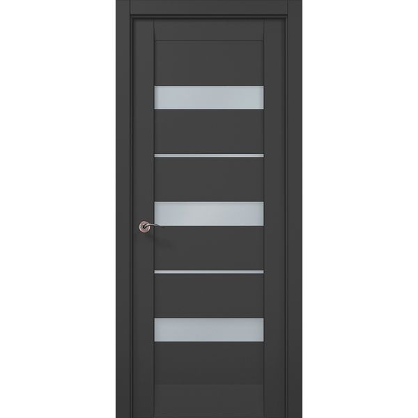 Межкомнатные двери Папа Карло Millenium ML-22c, полотно 2000х610 мм, цвет Темно-серый супермат ML-22c-2000х610-dark-gray фото — Магазин дверей SuperDveri