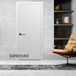 Міжкімнатні двері Brama 7.02, полотно 2000х600 мм, колір біла емаль 7.02-2000х600-white фото — Магазин дверей SuperDveri