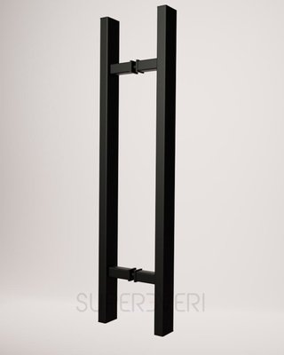 Ручка-скоба ВН-103, 1200 мм, 20х40х1,2мм, нержавіюча сталь, чорна ВН-103-1200-1-black фото — Магазин дверей SuperDveri